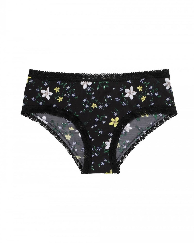 Front of a size XL Pretty Little Panty Hipster Shorty in Meadow in Meadow by Blush Lingerie. | dia_product_style_image_id:345217